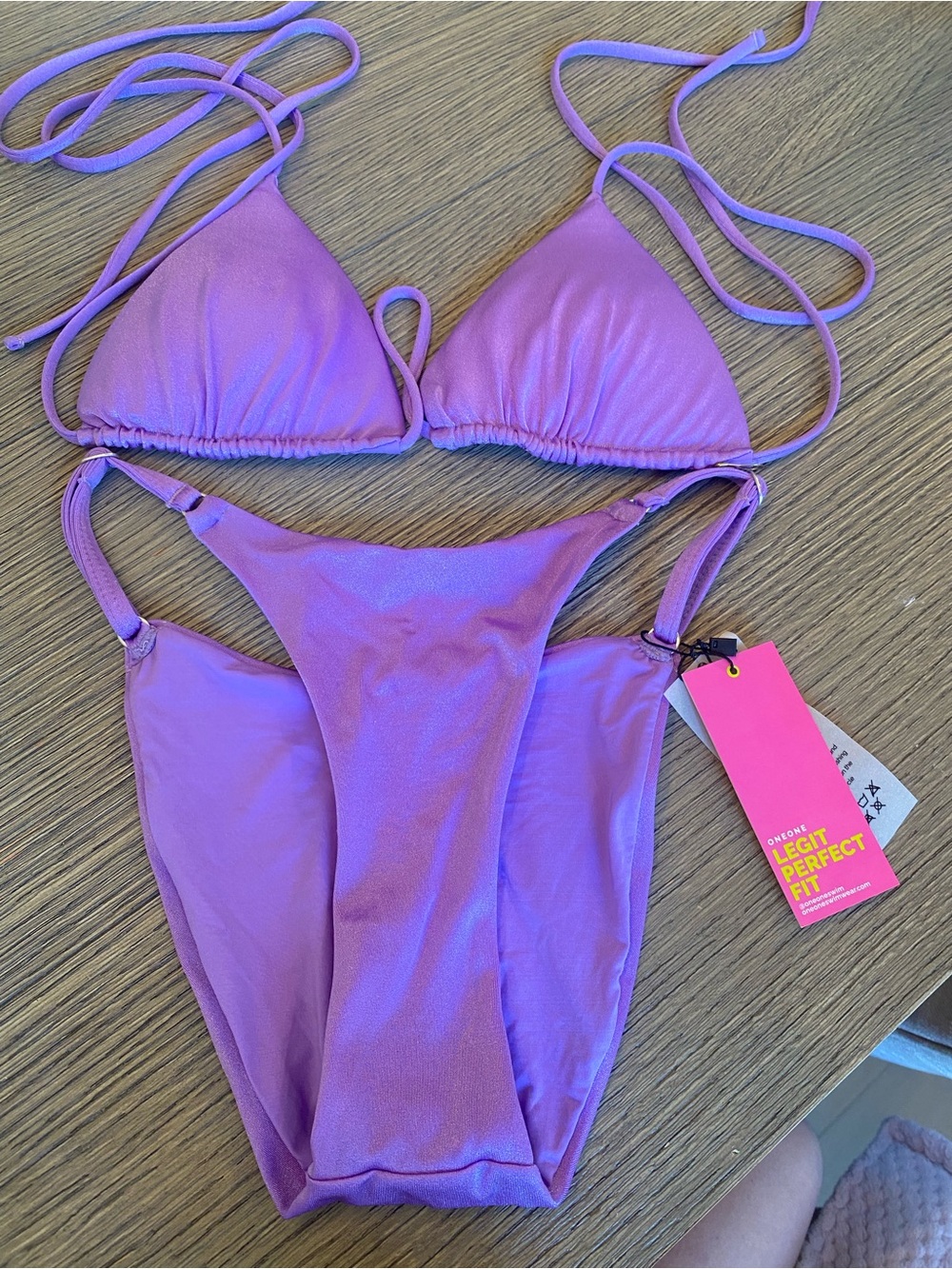One One Lilac Bikini Set Purple new with tag